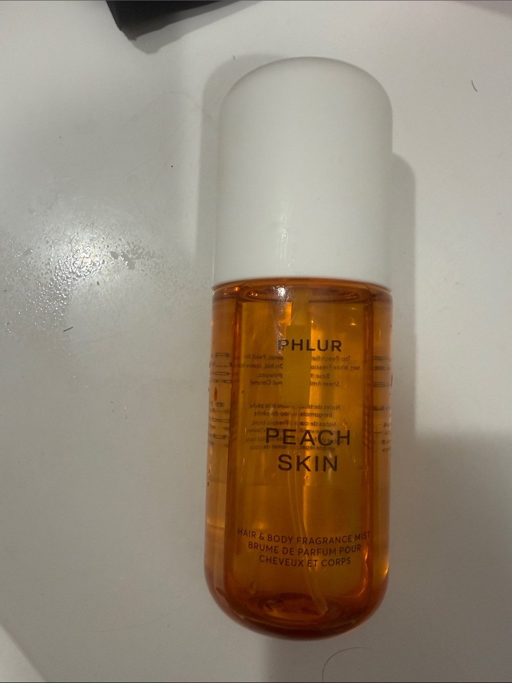 Phlur Peach Skin Hair & Body Fragrance Mist - Orange